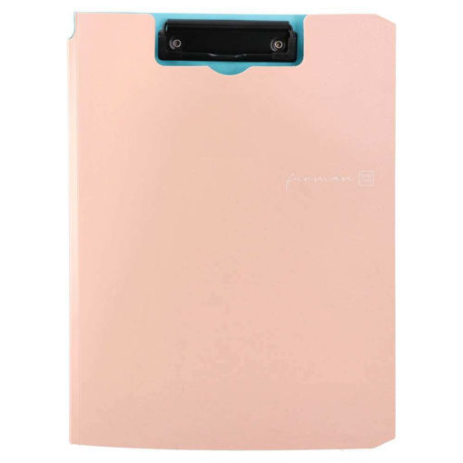 Picture of CLIPBOARD A4 DOUBLE PASTEL BLUE W/PEACH COVER
